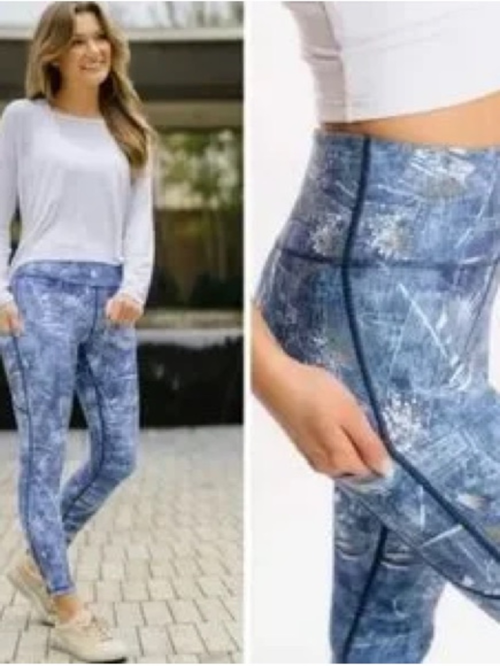 Zyia Denim Artist Pocket Light n
Tight Hi-rise 7/8 24" leggings - Picture 7 of 7
